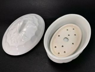 J.  & G.  Meakin Ironstone China Covered Soap Dish Set 19th Century 2
