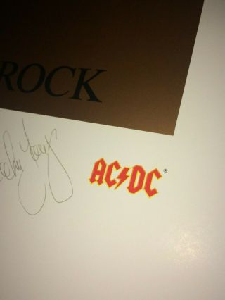 ACDC For Those About To Rock Fine Art Print Lithograph w/COA Special Item 3