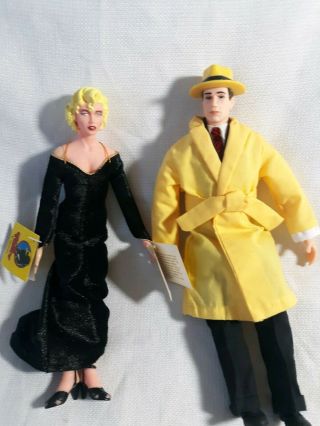 Applause Dick Tracy 9 " & Breathless Mahoney Madonna Dolls With Tags