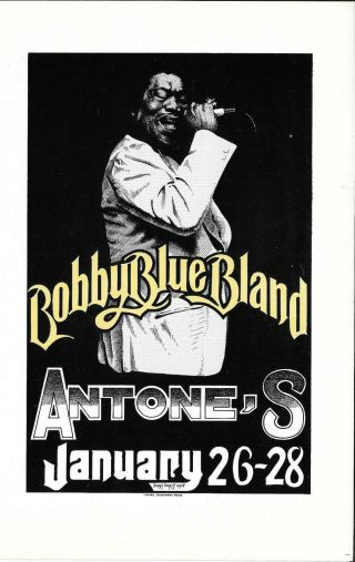 Bobby Blue Bland Concert Handbill Antone 