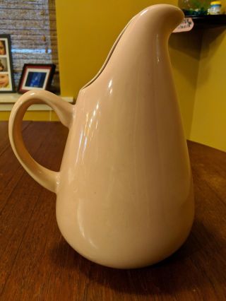 Russel Wright Mid - Century Modern Stubenville Coral Pitcher And Tea Pot