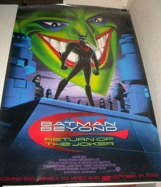 Rolled Batman Beyond Return Of The Joker Video Promo Movie Poster Animated