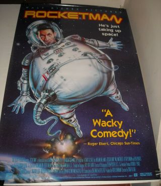 Rolled Walt Disney Rocketman Video Promo Movie Poster Harland Williams Comedy