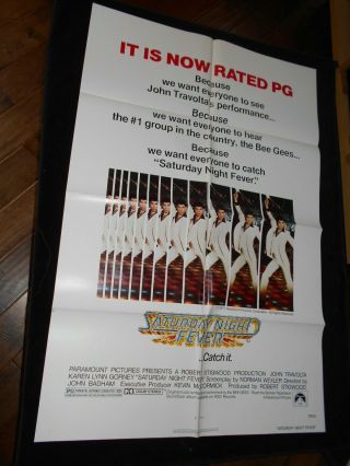 Saturday Night Fever One Sheet Poster John Travolta