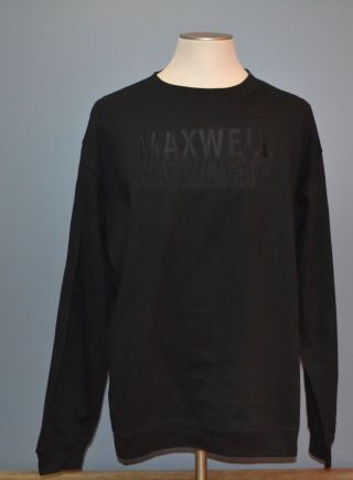 Maxwell Sweatshirt Pullover Soul R&b Funk Jazz Music Band Tour Concert Xxl Black