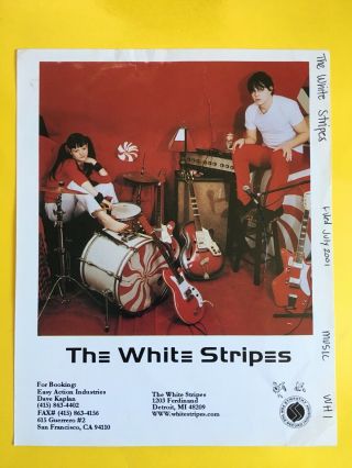 The White Stripes Press Photo 8x10,  Meg & Jack White,  Sympathy For The Record