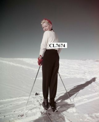 Lana Turner On Skis Photo