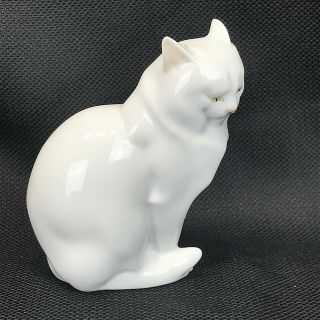 Herend Porcelain Cat Figurine 5383 Made In Hungary Vintage