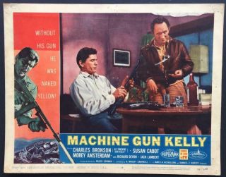 Charles Bronson Morey Amsterdam With Guns Machine Gun Kelly 1958 8 Card 2437