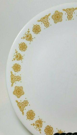 Set of 8 Vintage Corelle Butterfly Gold 8.  5 in.  Luncheon Salad Plates Corning 2