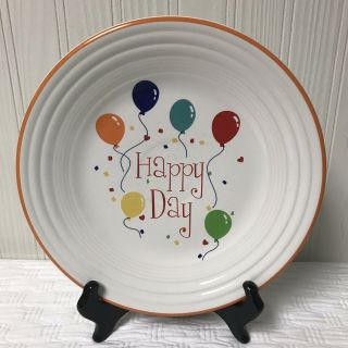 Fiesta Happy Day Birthday Luncheon Plate Fiestaware Balloons