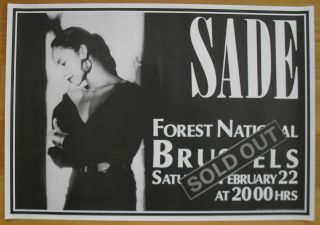 Sade Concert Poster 