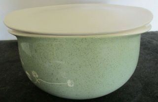 Harkerware Russell Wright Stone China White Clover Meadow Green Cvrd Deep Bowl
