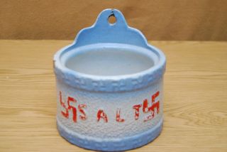 Vintage Native American Indian Salt Glazed Stoneware Swastika Very Rare