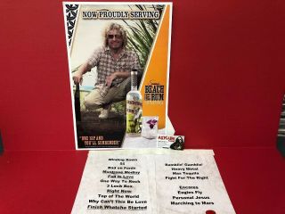 Sammy Hagar Rum 13x18 Standee Poster,  Setlist,  Stage Pick