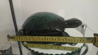 Blue Mountain Pottery Large Rare Turtle 12 inches Long 5