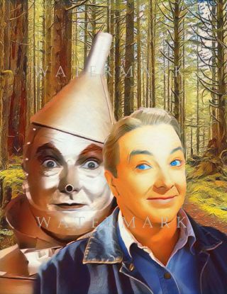 Wizard Of Oz - Jack Haley As Hickory & Tin Man - Digital Oil Painting 8x10 Print