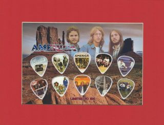 America Matted Picture Guitar Pick Set Limited A Horse With No Name Homecoming