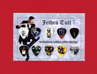 Jethro Tull Matted Picture Guitar Pick Set Thick As A Brick Ian Anderson Aqualun