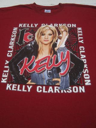 Kelly Clarkson Hazel Eyes 2005 Tour Xl Concert T - Shirt