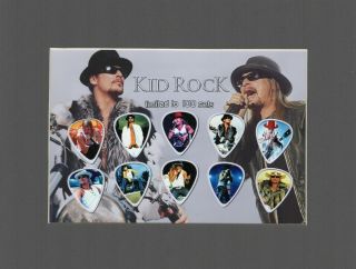 Kid Rock Matted Picture Guitar Pick Limited All Summer Long Sweet Emotion