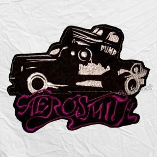 Aerosmith Pump Logo Embroidered Big Patch For Back Album Cover Rock Steven Tyler