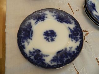 Flow Blue Royal Staffordshire Pottery " Arcadia " 10 " Dinner Plate 2 (11 - 2)