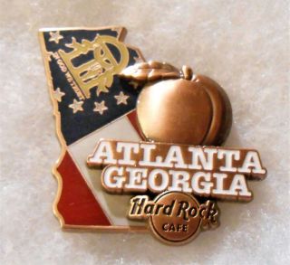 Hard Rock Cafe Atlanta Limited Edition 3d World Map Series Pin 96003