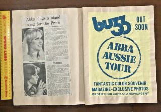 VINTAGE 1970s ABBA AUSSIE SCRAPBOOK PAGES PHOTOS NEWSPAPER ARTICLES KATE BUSH? ? 2