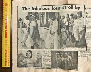 VINTAGE 1970s ABBA AUSSIE SCRAPBOOK PAGES PHOTOS NEWSPAPER ARTICLES KATE BUSH? ? 4