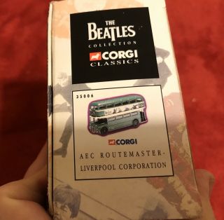 The Beatles - Corgi Classics Green AEC Routemaster Bus 35006 Issued 1997 5