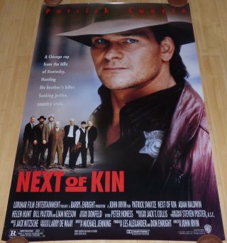 Next Of Kin 1989 Orig Rolled 1 Sheet Movie Poster Patrick Swayze Liam Neeson