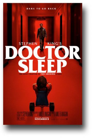 Doctor Sleep Movie Poster - 11 " X17 " Red Hway Shininig Trilogy Usa Ships Sameday
