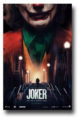 Joker Movie Poster 2019 Movie 11 " X17 " Hovering Joaquin Phoenix Usa Sameday Ship