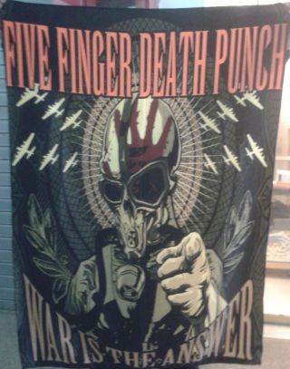 Five Finger Death Punch War Is The Answer Flag Cloth Poster T Banner Cd Groove