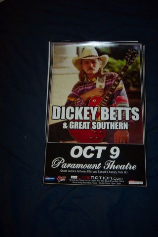 Dickey Betts Tour Poster Allman Brothers