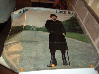 Elton John Single Man Promo Poster 42 X 44 1978 Mca Records Id:37874