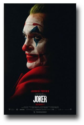 Joker 2019 Movie Poster - 11 " X17 " Joaquin Phoenix Side Sameday Ship From Usa