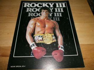 Rocky Iii Sylvester Stallone Movie Special 1982 Press Cast Crew Photos 20 Page