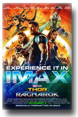 Thor Ragnarok Movie Poster - 11 " X17 " Imax Chris Hemsworth Usa Ships Sameday
