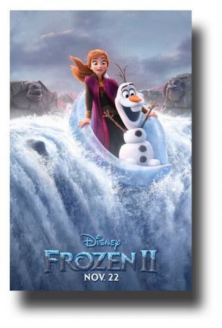Frozen 2 Poster Movie Ii 11 " X17 " Over The Falls Usa Sameday Ship