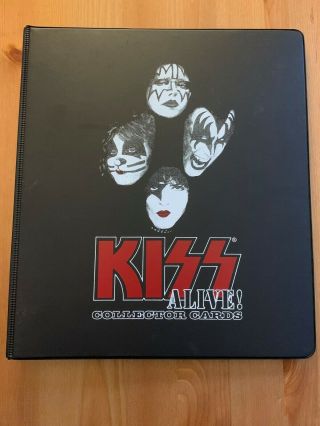 2001 Kiss Alive Trading Card Set In Binder