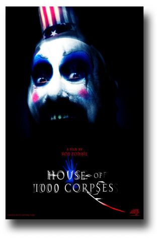 House Of 1,  000 Corpses Movie Poster 11 " X17 " Rob Zombie Clown Usa Ships Sameday