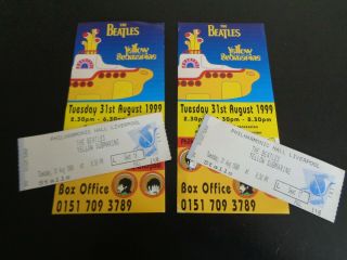 The Beatles Yellow Submarine Premiere Philarmonic Hall 1999 Flyer And Ticket