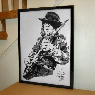 Stevie Ray Vaughan Srv Singer Guitar Rock Music Poster Print Wall Art 18x24