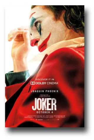 Joker Movie Poster 2019 11 " X17 " Joaquin Phoenix Dolbymakeup Usa Ships Sameday