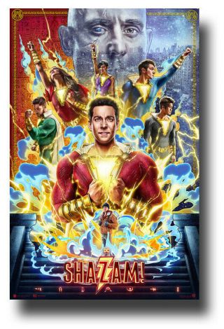 Shazam Poster Movie 2019 11 " X17 " Others Color Usa Sameday Ship