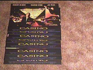 Casino 1995 11x14 Lobby Card Set Robert De Niro Gambling Scorcese