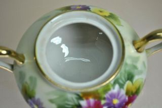 ANTIQUE HAND PAINTED NIPPON PORCELAIN COVERED JAR 6