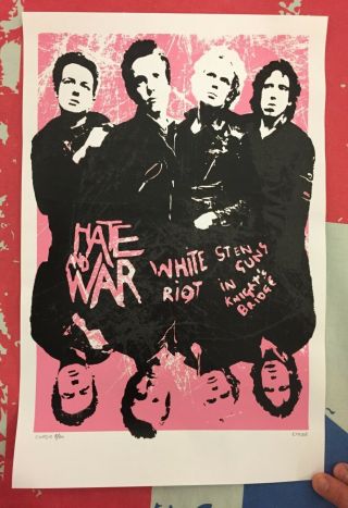 The Clash – Silkscreened Poster Signed & Numbered By Artist